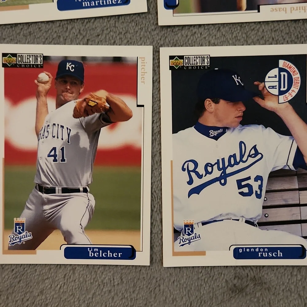 Vintage 1998 Upper Deck Royals Baseball Trading Cards